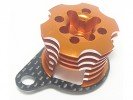 Kyosho Mini Inferno Speed Control Engine Heatsink - Orange/Woven- 3Racing MIF-020/OR/WO