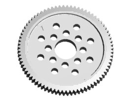 3RACING 48 Pitch Spur Gear 76T - 3RAC-SG4876