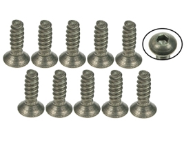 3RACING M3 x 10 Titanium Flat Head Hex Socket - Self Tapping (10 Pcs) - TS-FSM310S