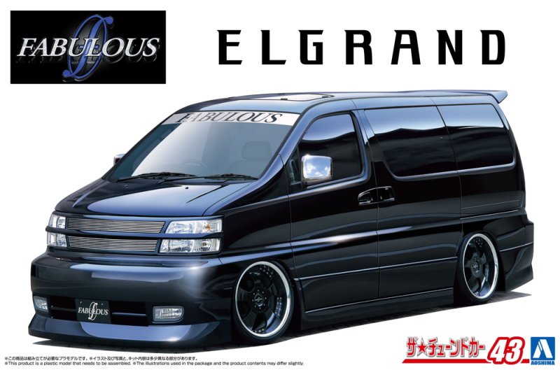 Aoshima 06908 - 1/24 Fabulous Nissan APE50 Elgrand \'00 The Tuned Car #43