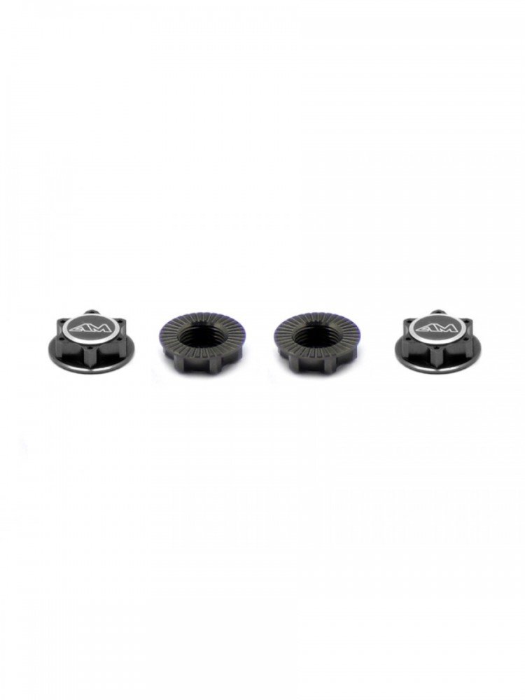 Arrowmax AM-030005-G Aluminium 1/8th Wheel Nuts Closed End / Lightweight (Gray)