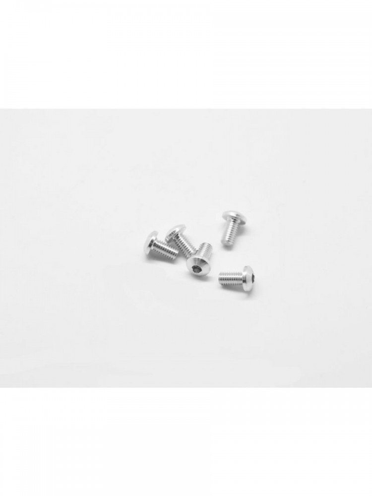 Arrowmax AM-14RH3006-S Aluminium Screw Allen Roundhead M3x6 Silver (7075) (5)