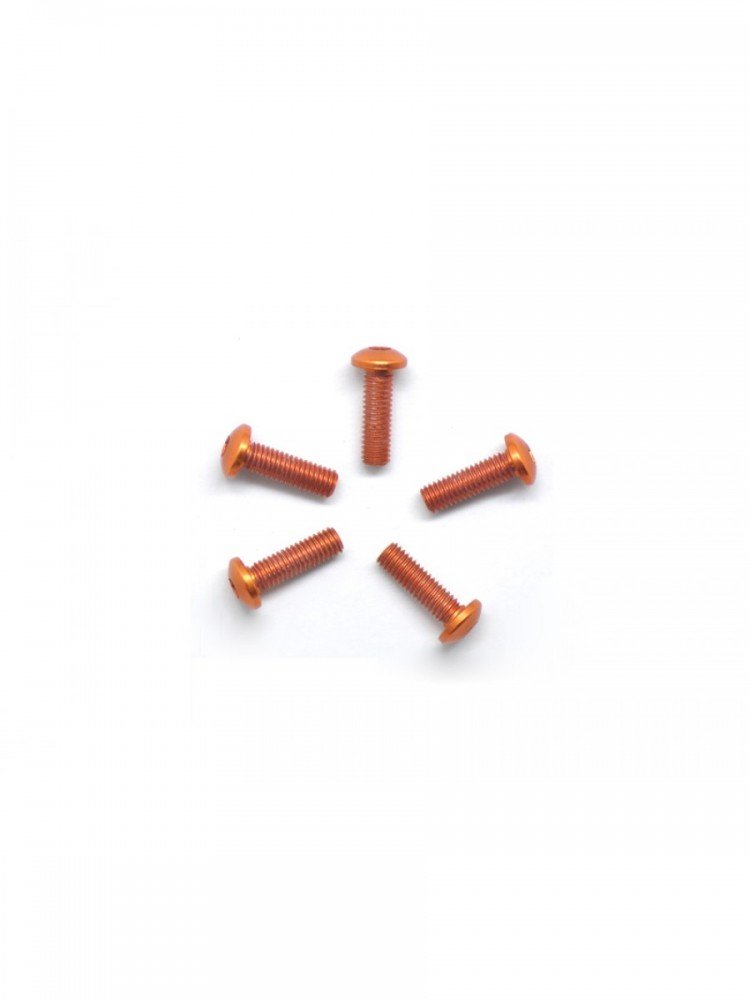 Arrowmax AM-14RH3010-O Aluminium Screw Allen Roundhead M3x10 Orange (7075) (5)