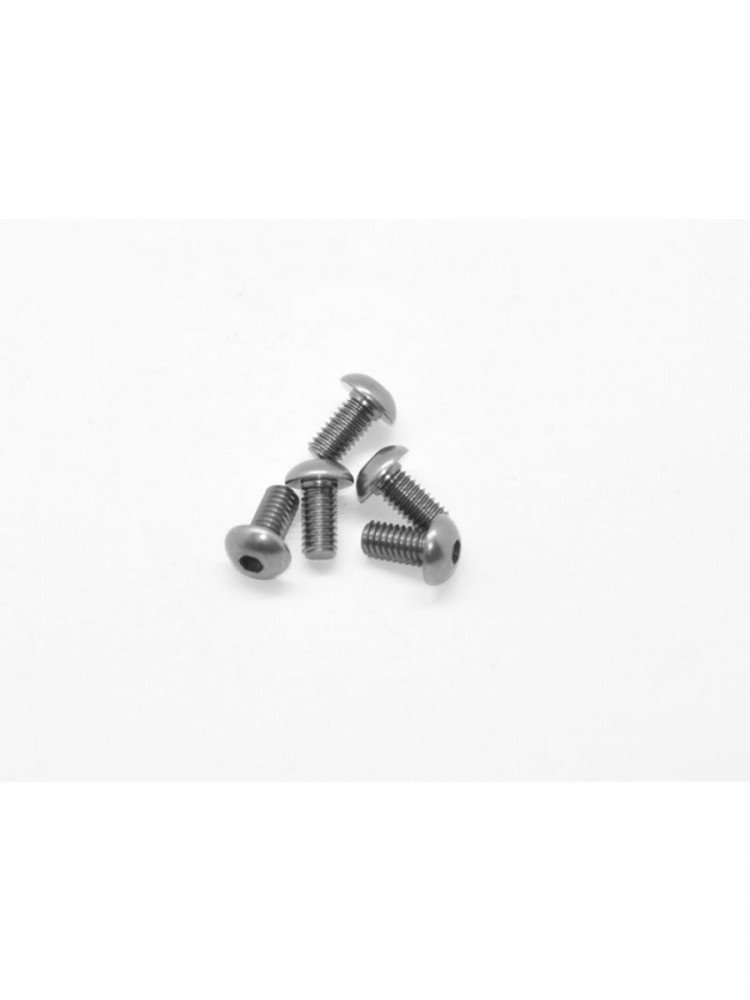 Arrowmax AM-14RH4008-G Aluminium Screw Allen Roundhead M4x8 Gray (7075) (5)