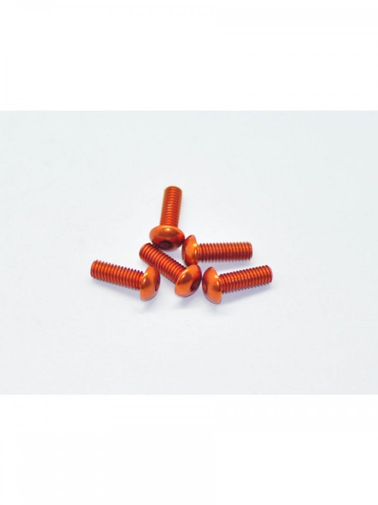 Arrowmax AM-14RH4012-O Aluminium Screw Allen Roundhead M4x12 Orange (7075) (5)