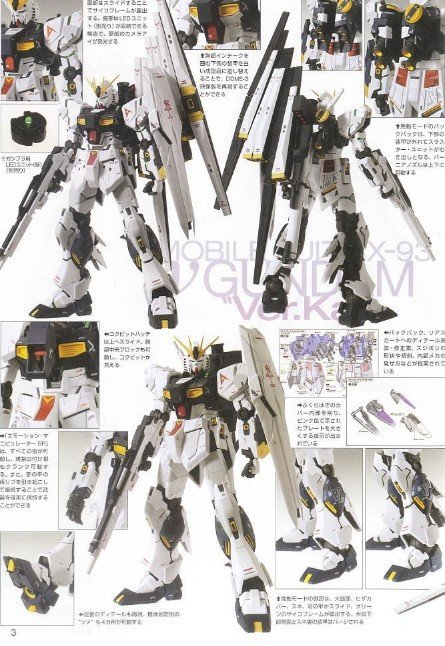 MG 1/100 RX-93 NU Gundam Ver. Ka - Bandai 5055454
