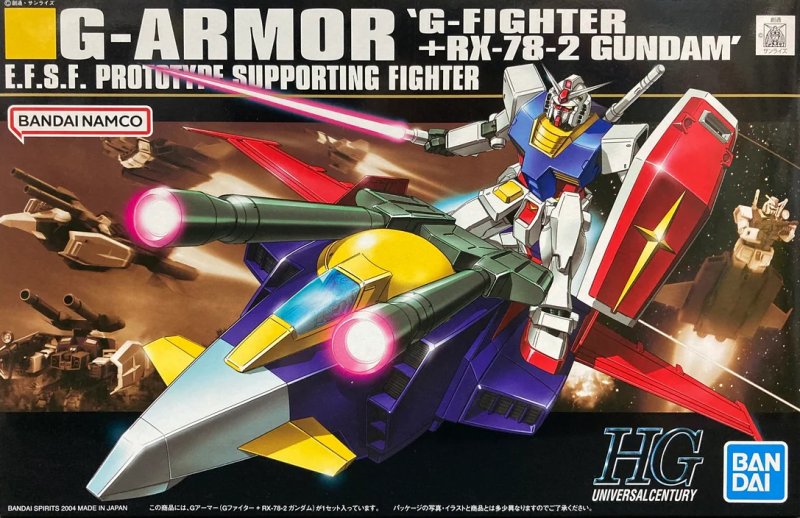 Bandai 5060394 - HGUC 1/144 G-Armor (G-Fighter & RX-78-2 Gundam) No.050