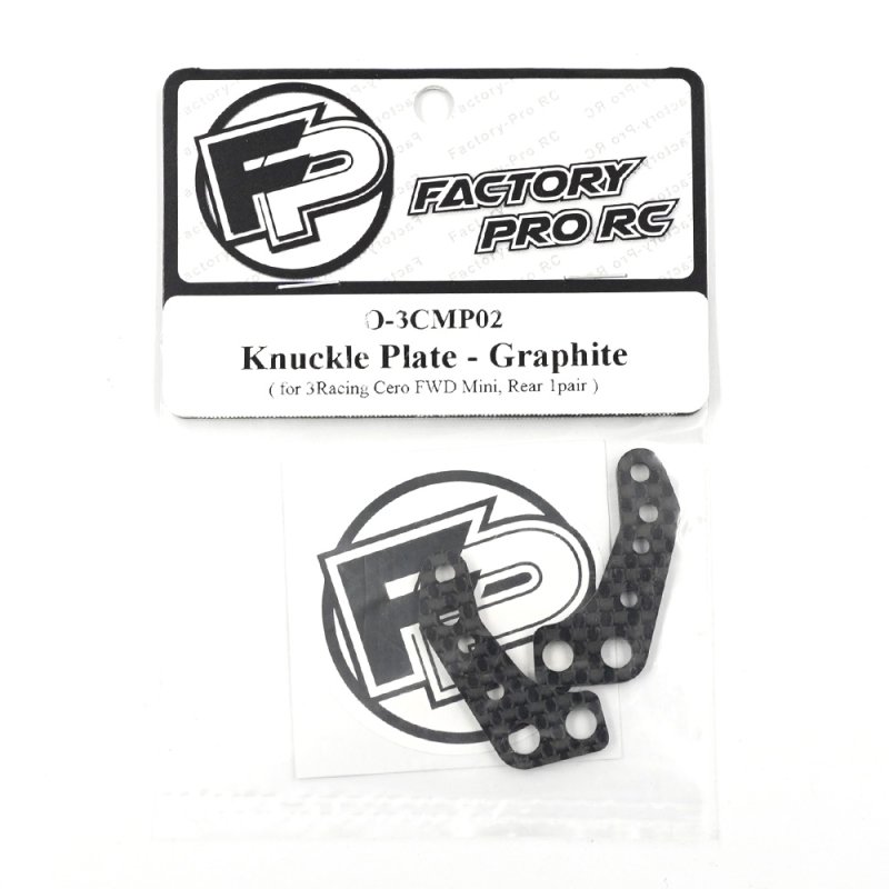 Factory Pro FP-O-3CMP02 Knuckle Plate - Graphite (for 3racing Cero FWD Mini, Rear 1pair)