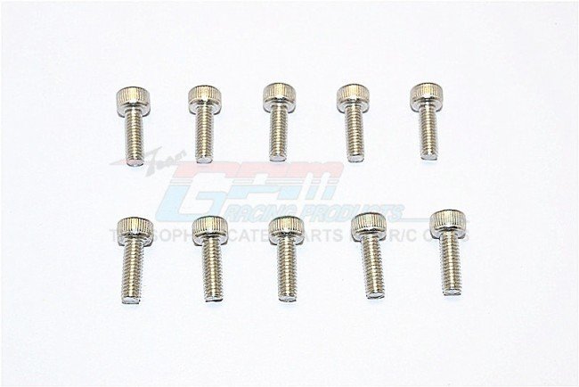 SUS304 Stainless Steel Cap Head Socket Screws M4x10mm - 10pcs - GPM SUS4X10