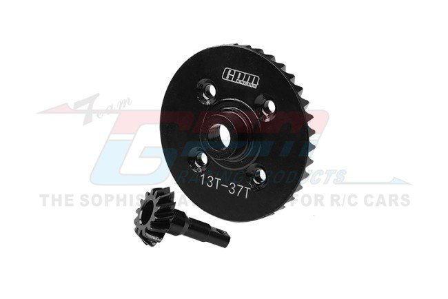 TRAXXAS 6S MAXX SLASH 4140 Medium Carbon Steel Front Spiral Differential Ring Gear & Pinion Gear - GPM TS1200FS