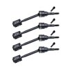 TRAXXAS MINI MAXX MONSTER TRUCK 4140 CARBON STEEL FRONT & REAR DRIVESHAFTS AND DRIVE CUPS - GPM TXMM050FRS