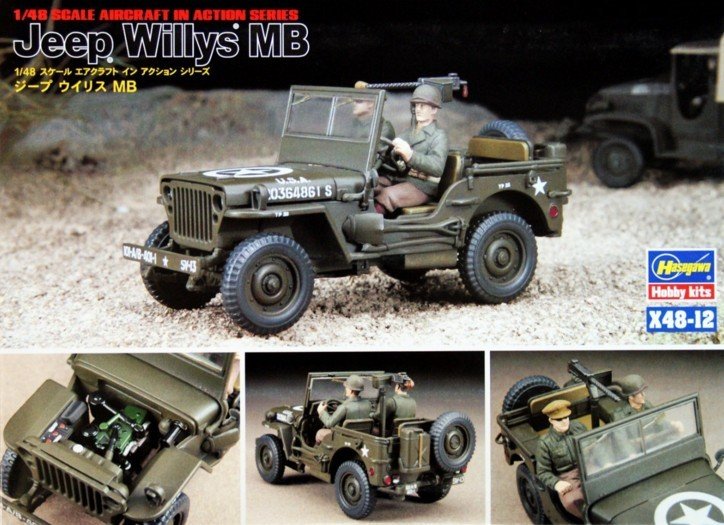 Hasegawa 36012 - 1/48 X48-12 Jeep Willys MB