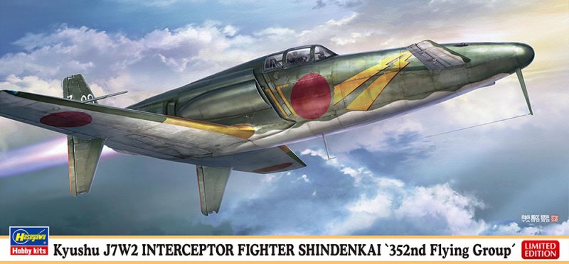 Hasegawa 02468 - 1/72 Kyushu J7W2 Interceptor Fighter Shinden Kai '352nd Flying Group'