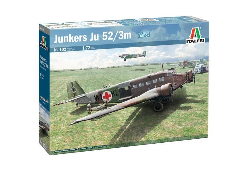 Italeri 0102 - 1/72 German Junkers Ju-52/3m Luftwaffe