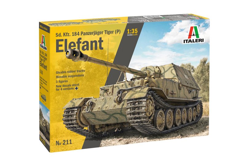 Italeri 0211 - 1/35 Elefant Sd. Kfz.184 Panzerjager Tiger (P)