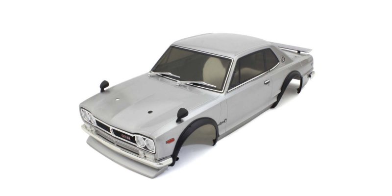 Kyosho FAB606SL - NISSAN SKYLINE 2000GT-R(KPGC10) Tuned Ver. Silver Decoration Body Set