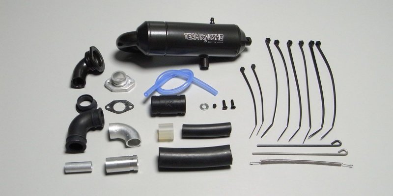 Kyosho IGW007 - GT Force Muffler Set(for Inferno GT/GT2)