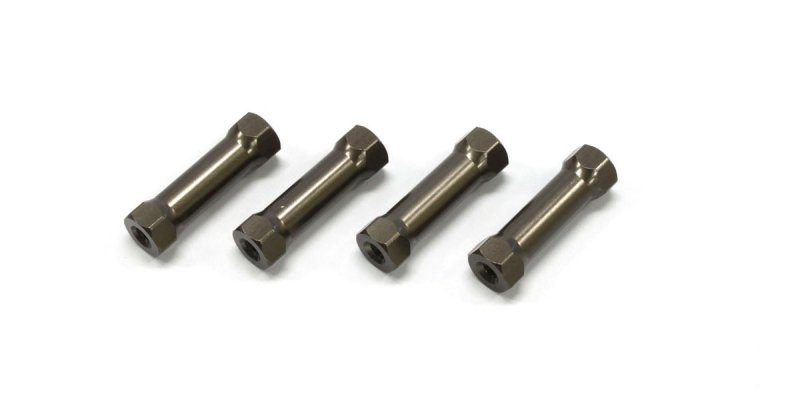 Kyosho IFW401C - SP Aluminum Radio Post (Gunmetal/4pcs/MP