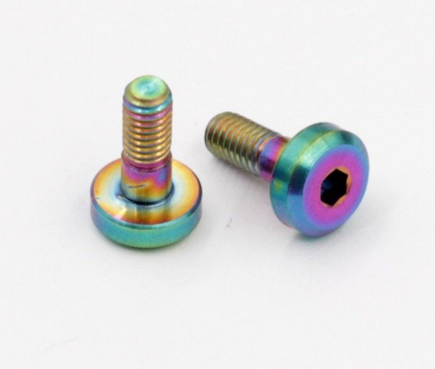 ROCHE 550062 M3x8mm Ti Motor Screw, Rainbow Color, 2 pcs (H50078)