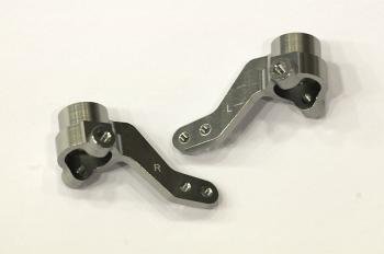 Serpent SER401177 Steeringblock Left + Right Aluminium Grey