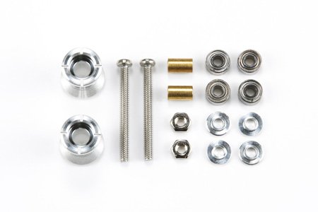 Tamiya 15403 - JR Double Aluminum Rollers - 9-8mm