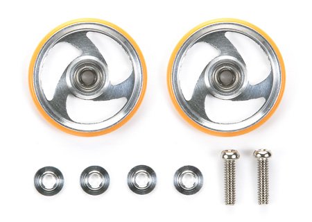 Tamiya 94789 - JR 19mm Aluminium Roller Orange - w/Plastic Ring