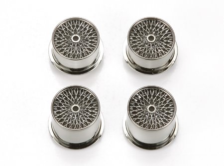 Tamiya 94761 - JR Sm Diameter Spoke Wheels - Smoke Metal Plated