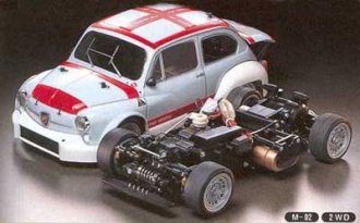 1/10 RC Fiat Abarth 1000 TCR - M02 M-Chassis - Tamiya 58158