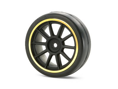 Tamiya 84242 - MN 10-Spoke Blk&Gold Rim/ 0