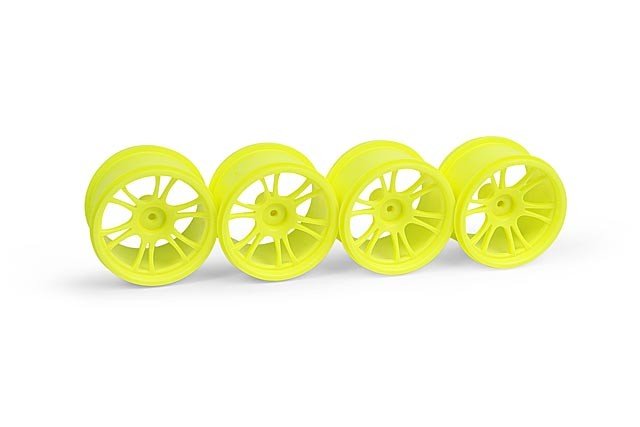 XRAY 389949 M18MT Starburst Wheels - Yellow (4)