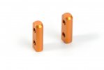 XRAY 376255-O Aluminum Servo Mount - Orange (2)