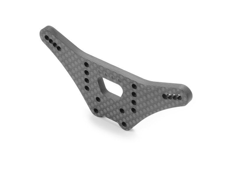 XRAY 323093 - XB2 Carbon Shock Tower - 4-DOTS - Rear