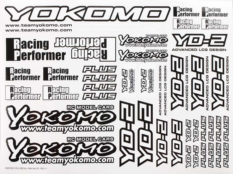 Yokomo ZC-YD2-1A Yokomo YD-2 Decal