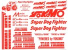 Yokomo ZC-D4R Super Dog Fighter Decal (Red)