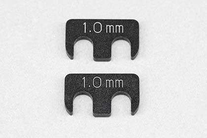 Yokomo Y2-008RA6A Aluminum adjust shim (1.0mm/2pcs) for YD-2/YD-4