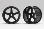 Yokomo RP-6113B8A RP Drift Wheel 5spoke 01 offset 8 Black