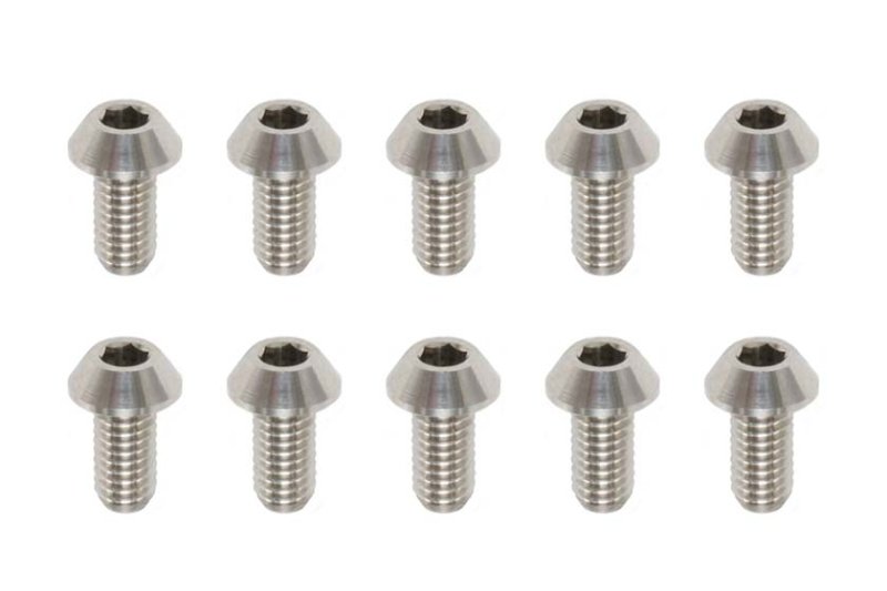 Yokomo RP-041061A High Precision Machined Titanium Button Head Socket Screw M3x6mm 10pcs