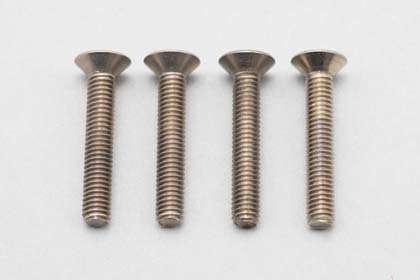 Yokomo ZC-F318TA M3X18 Titanium Flathead Socket Screw