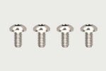 Yokomo RP-110-04A High precision cutting BH titanium screw (M2x4mm)